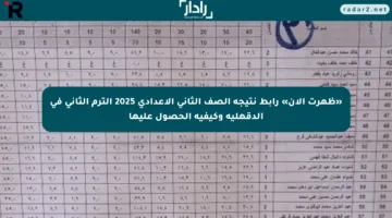 «ظهرت الآن» رابط نتيجة الصف الثاني الإعدادي 2025 الترم الثاني في الدقهلية وكيفية الحصول عليها